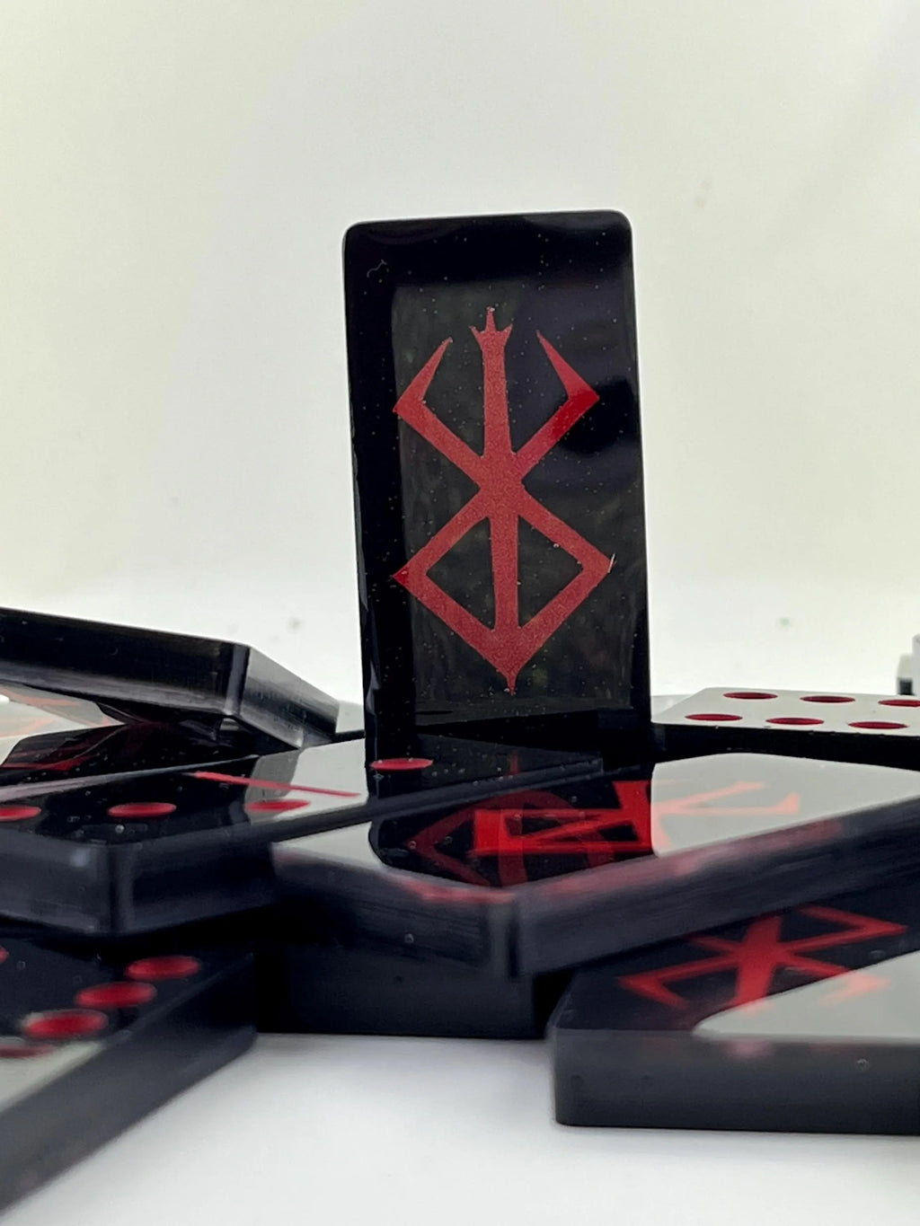 Black and Red Berserk dominoes