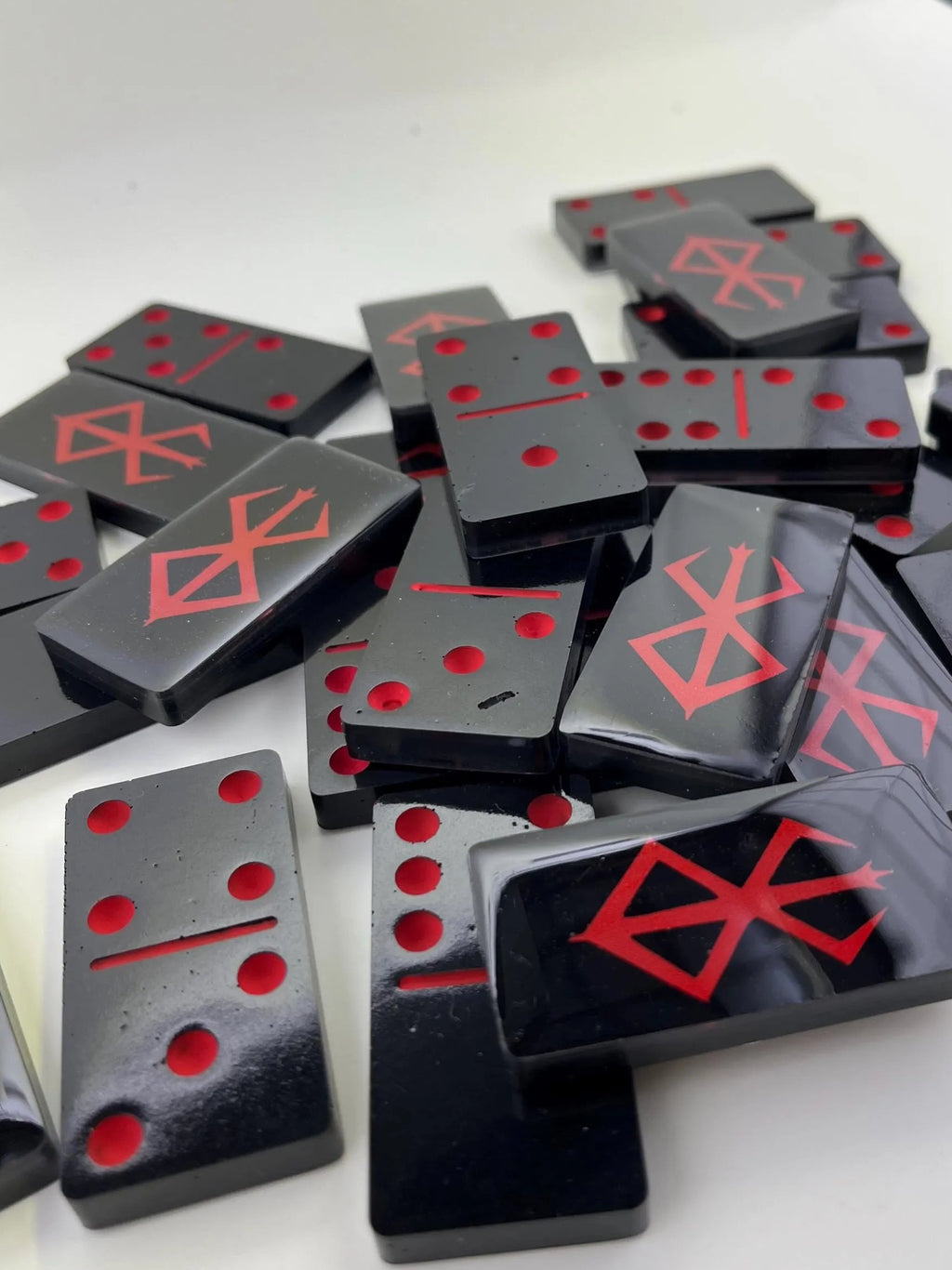 Black and Red Berserk dominoes