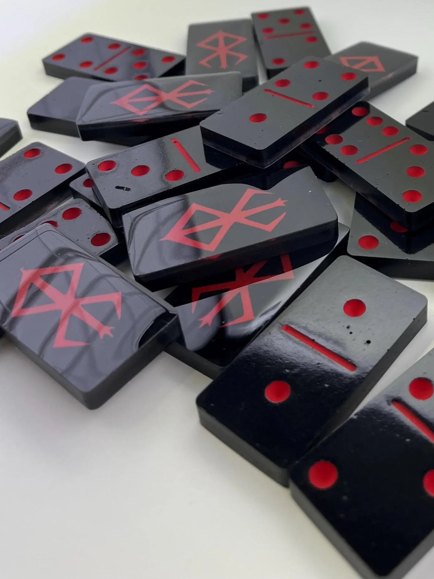 Black and Red Berserk dominoes