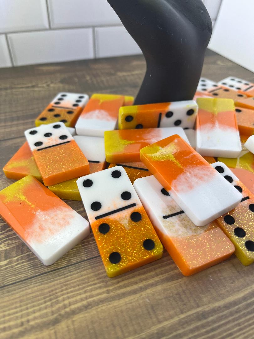 Halloween Candy Corn Dominoes