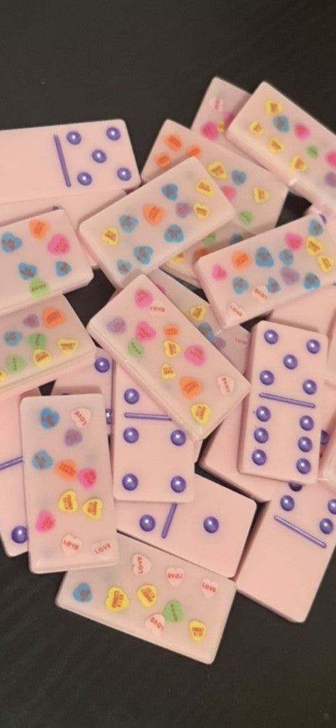 Valentine's Day Conversation Heart Dominoes