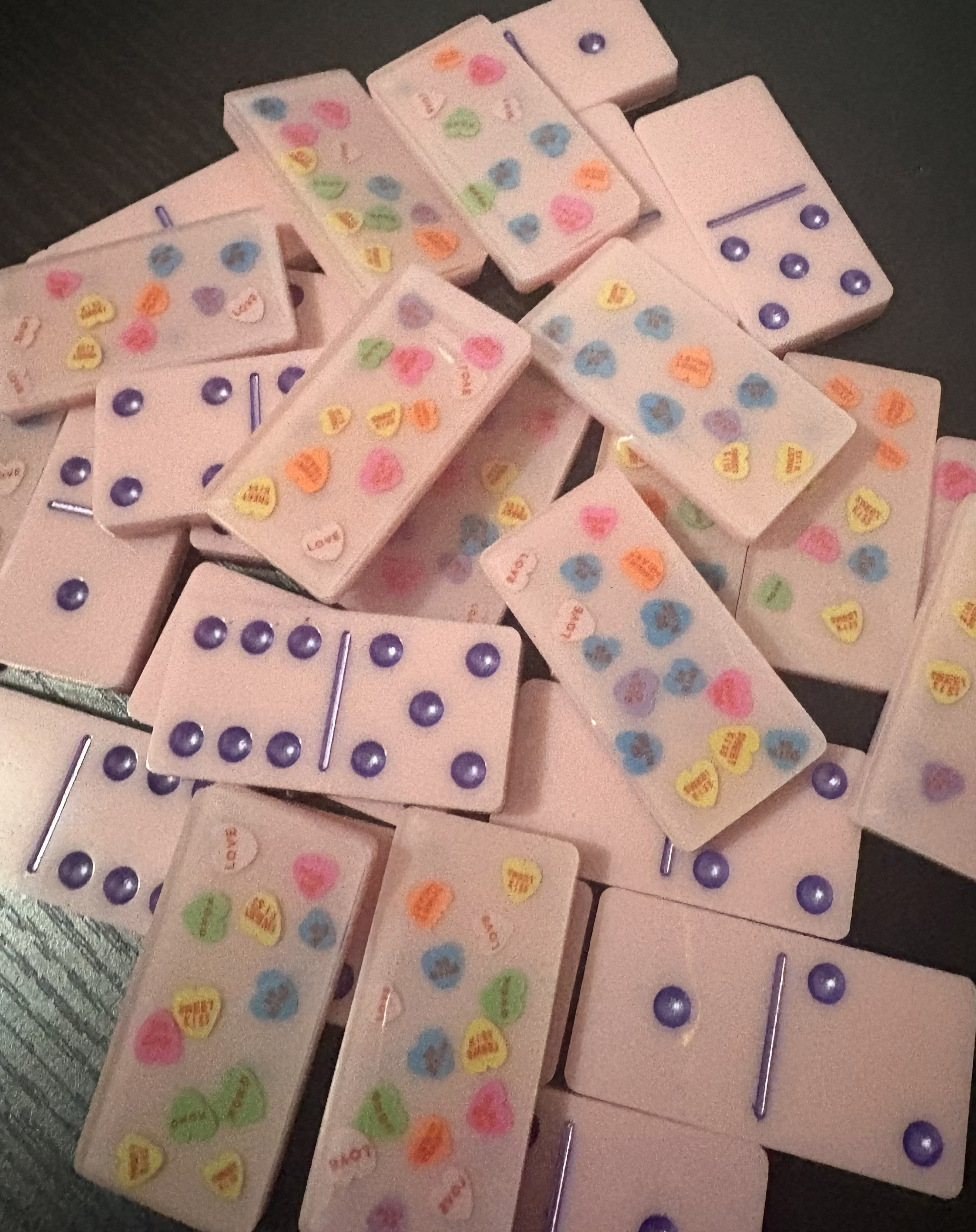 Valentine's Day Conversation Heart Dominoes