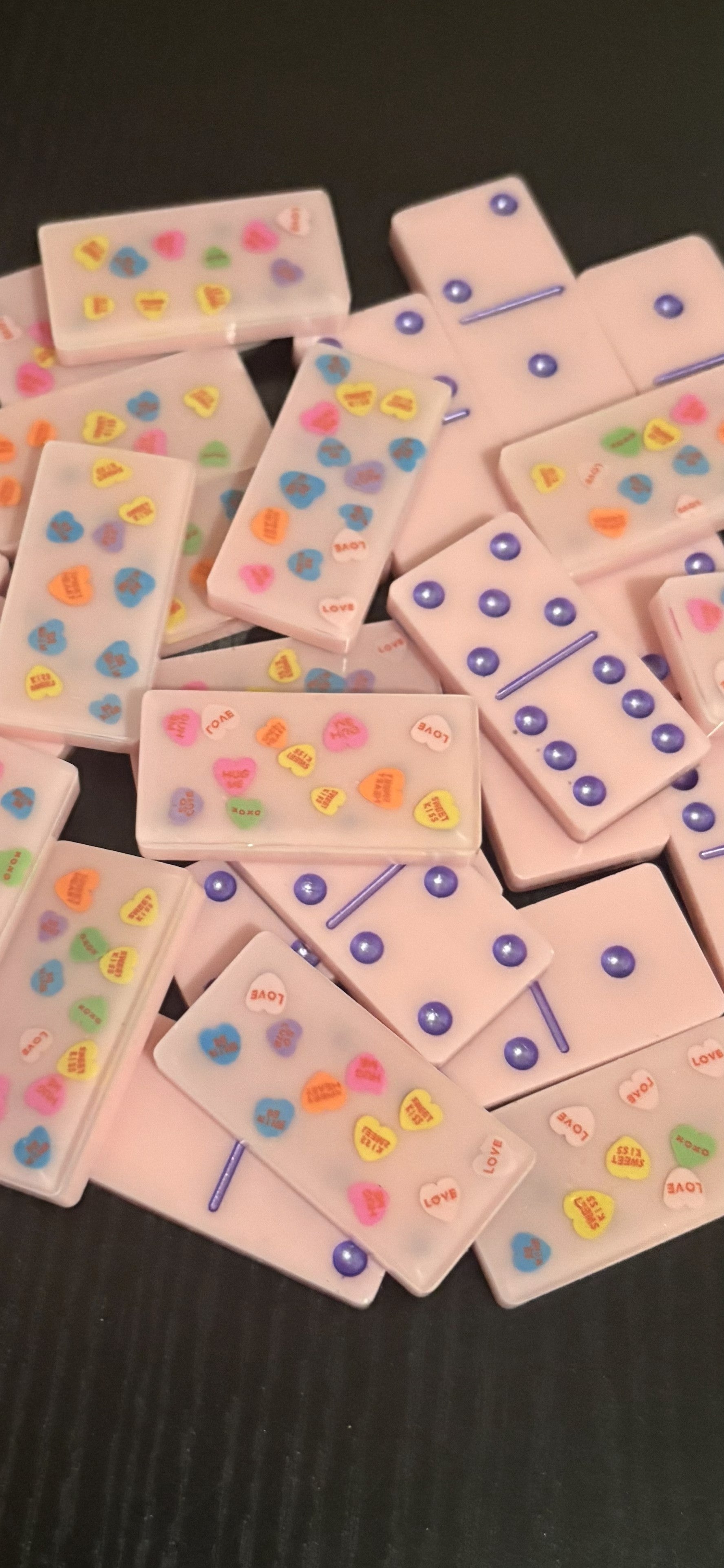 Valentine's Day Conversation Heart Dominoes