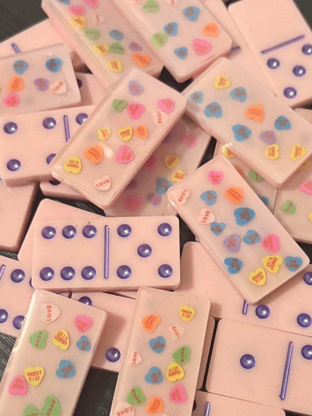 Valentine's Day Conversation Heart Dominoes