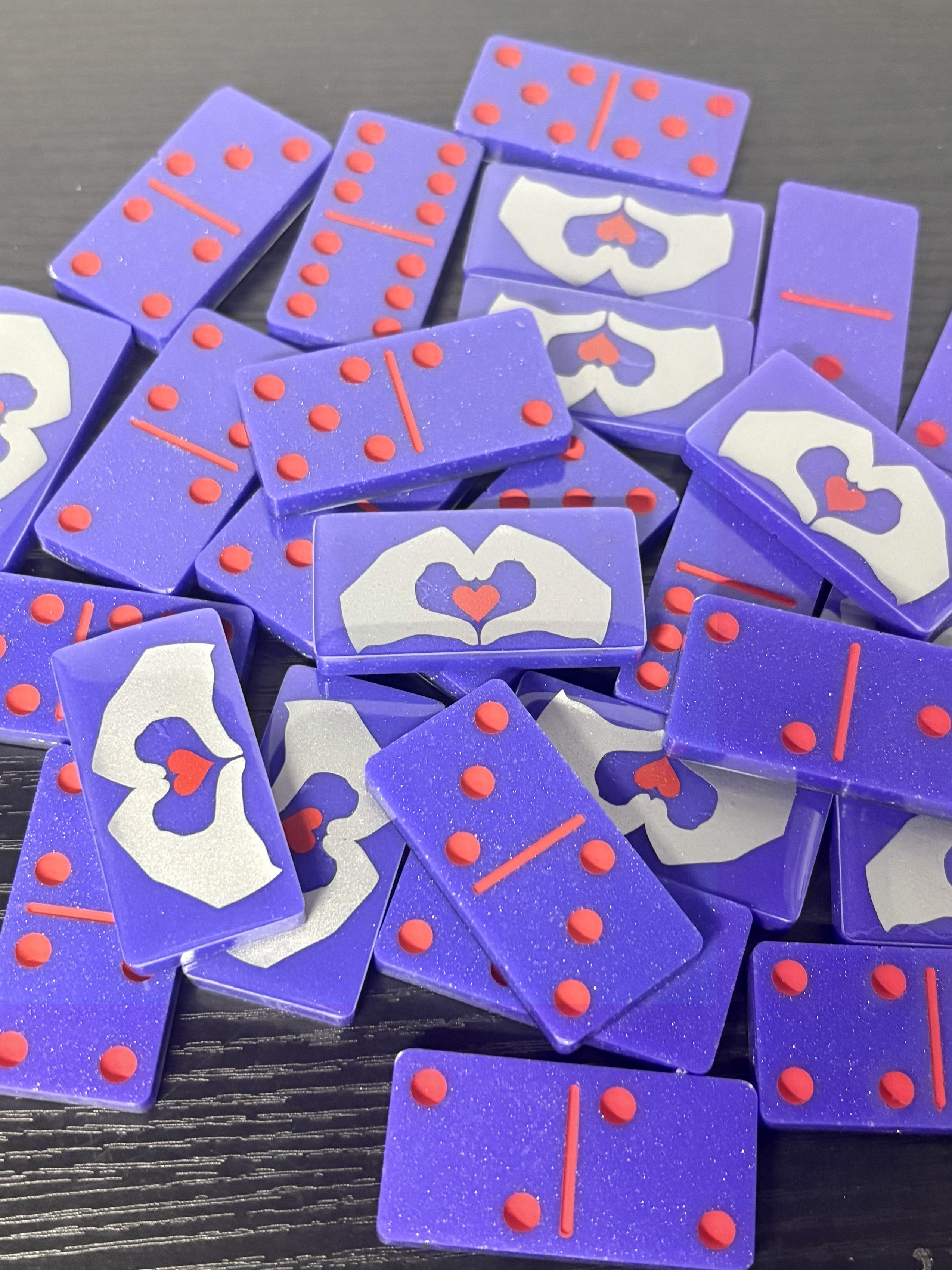 Hand-Heart Dominoes