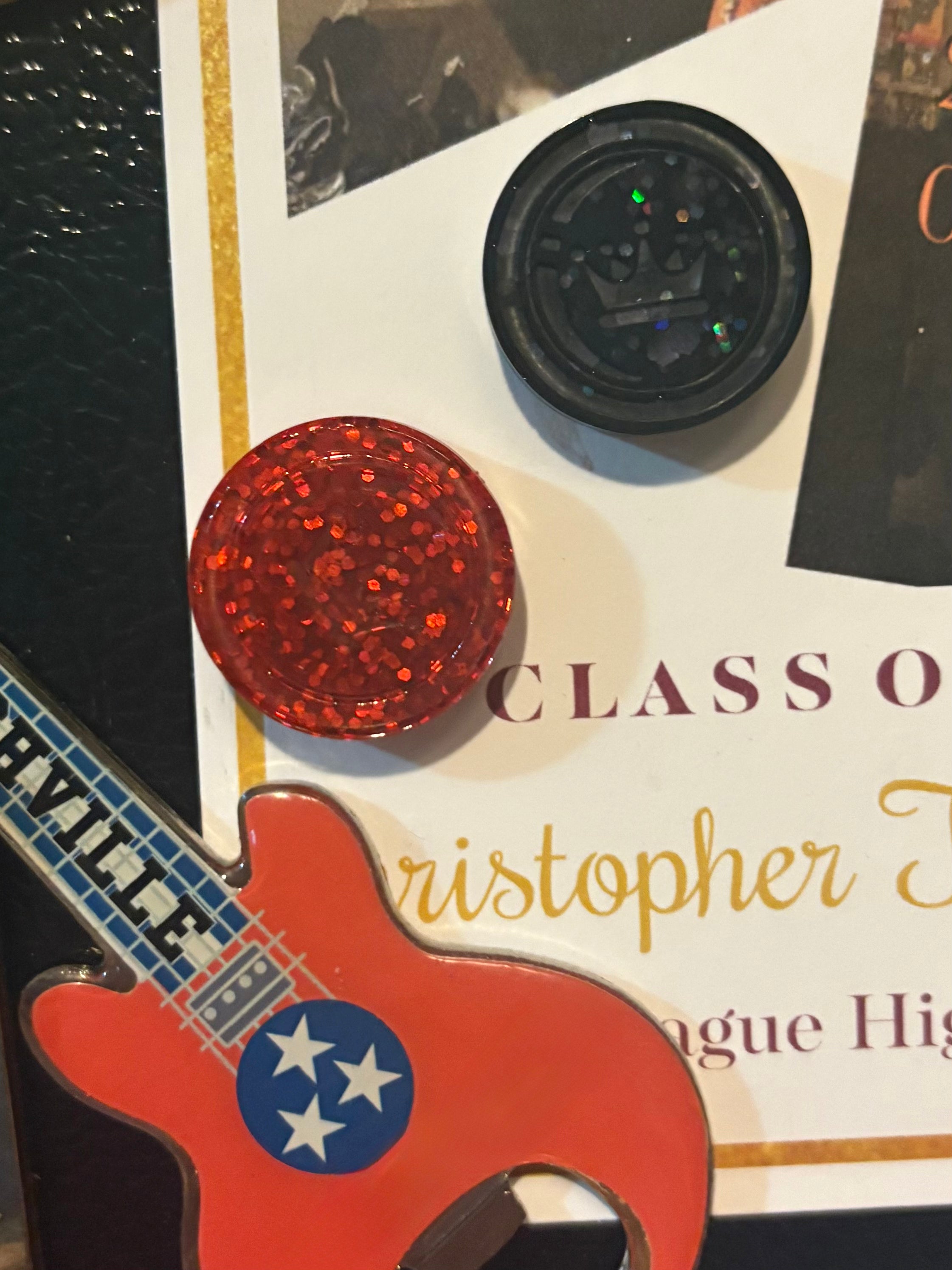 Black & Red Checker magnets