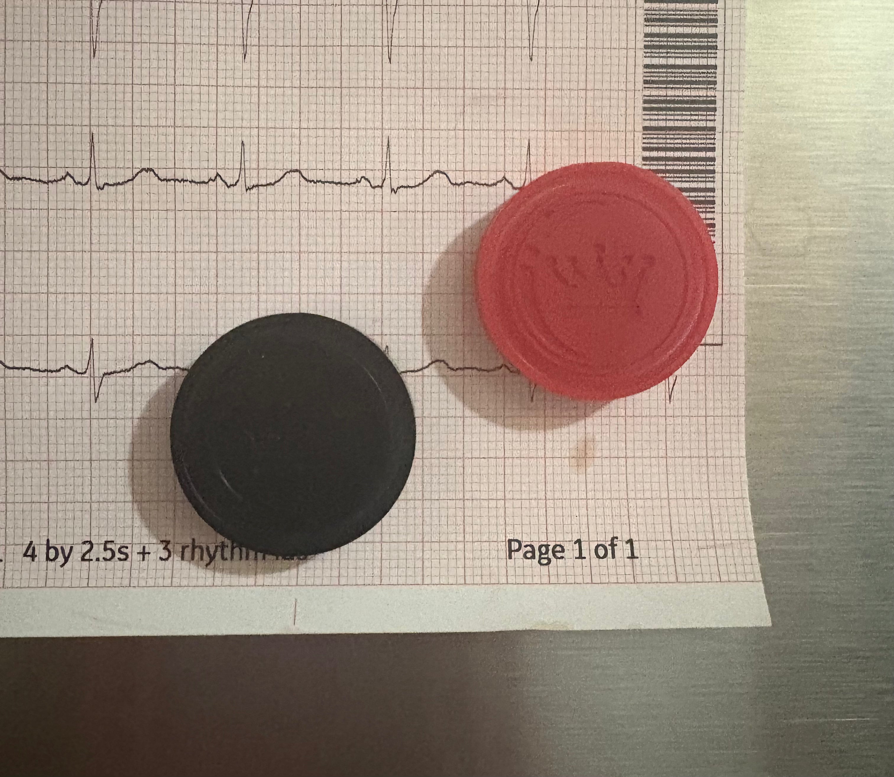 Black & Red Checker magnets