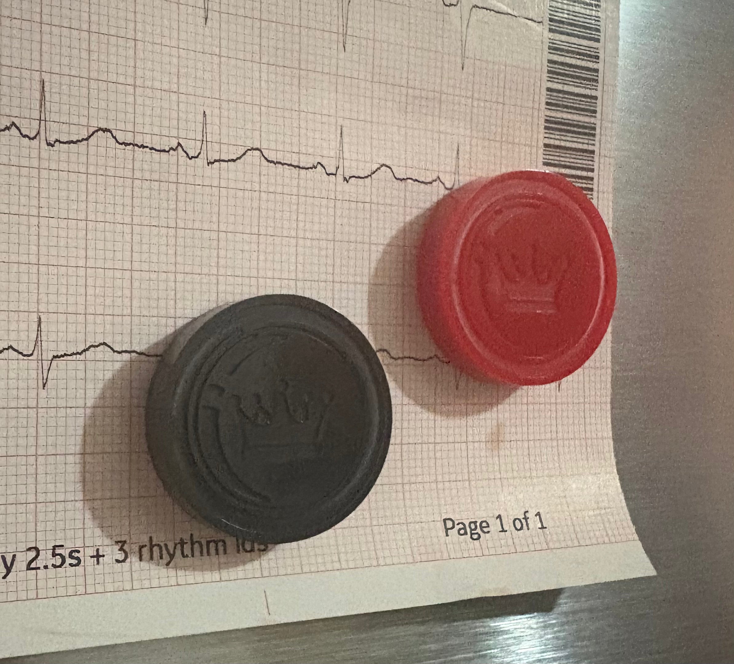 Black & Red Checker magnets