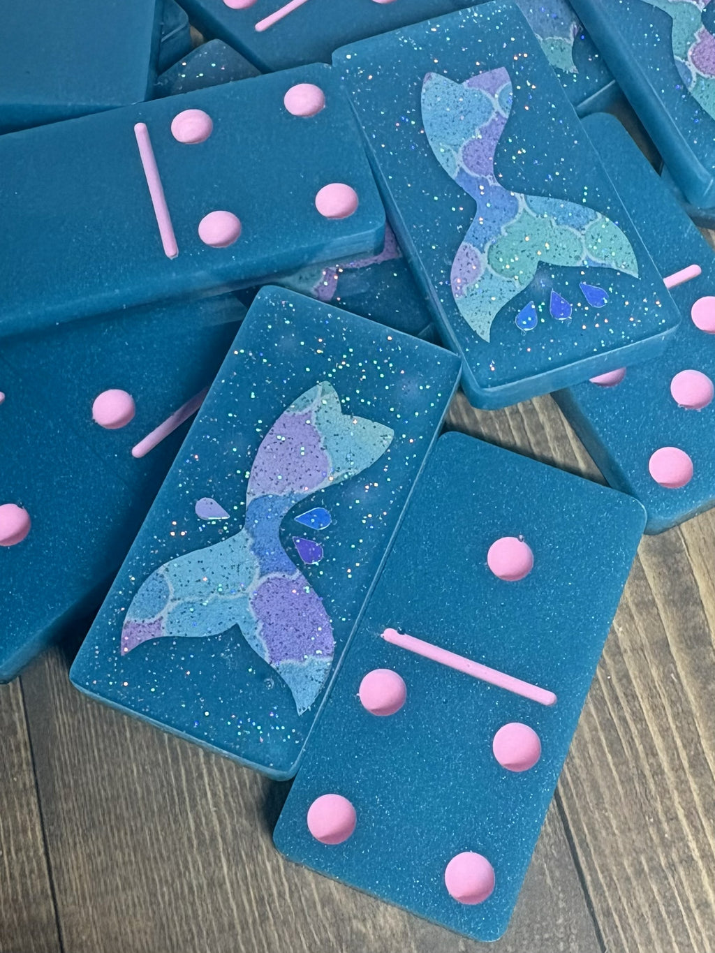 Mermaid Tale handmade Resin Dominoes