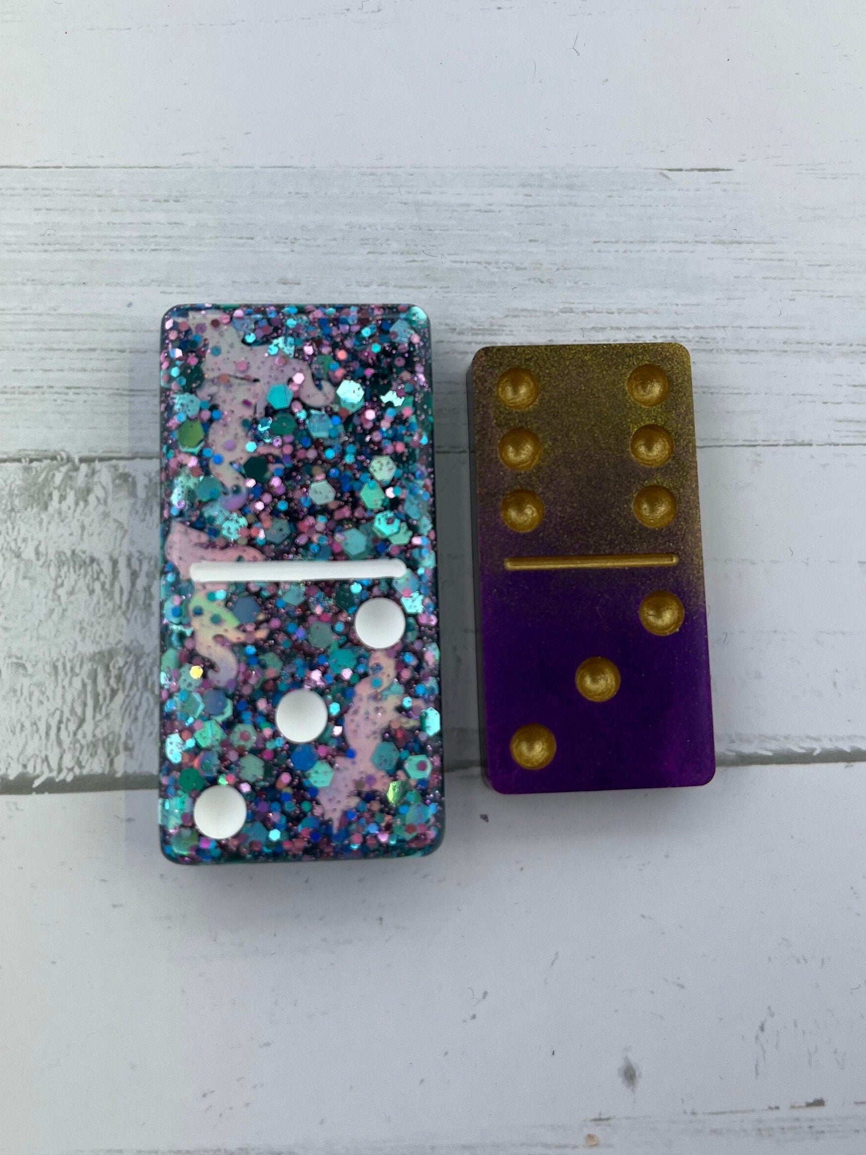 Unicorn Professional size handmade resin Dominoes